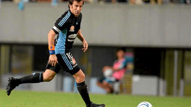 World star: Alessandro Del Piero playing for Sydney FC in Japan last month.