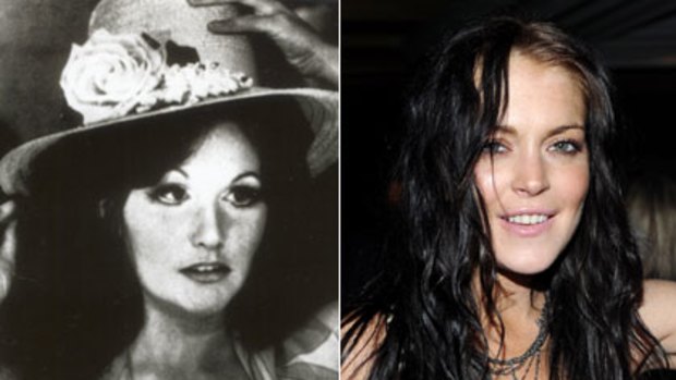 Parallel lives ... Linda Boreman, aka Linda Lovelace of <i>Deep Throat</i>, and  Lindsay Lohan.