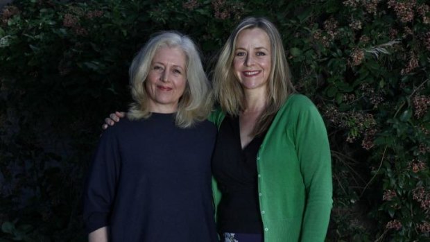 "It's not easy to have an exceedingly beautiful older sister": Sarah Lambert (right) with sister Anne-Louise.