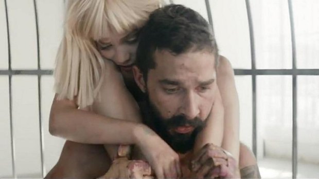 Still from Sia's <i>Elastic Heart</i> video clip, featuring Maddie Ziegler and Shia LeBeouf. The video was directed by Australian Daniel Askill.