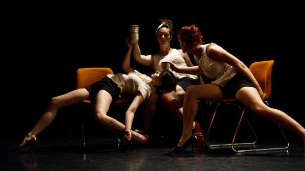 Unkempt Dance in Short + Sweet Dance: from left, Carly Armstrong, Jessica Lewis, Amy Wiseman.  <i>Photo: Loma Sim </i>
