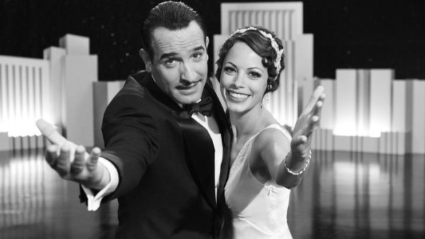 Making noise: Jean Dujardin and Berenice Bejo in <i>The Artist</i>.