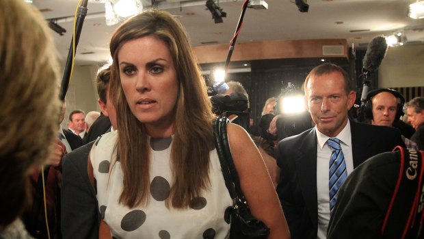 Former prime minister Tony Abbott and his chief of staff, Peta Credlin.