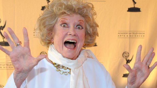 Last laugh ... Phyllis Diller has died at home.