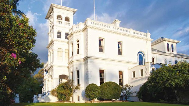 The heritage-listed Queensland Government House, in Bardon, built in 1865.