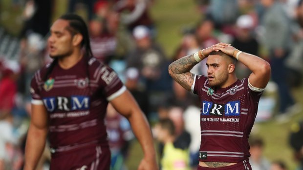 Under a cloud: Manly's Dylan Walker has been charged with domestic assault.