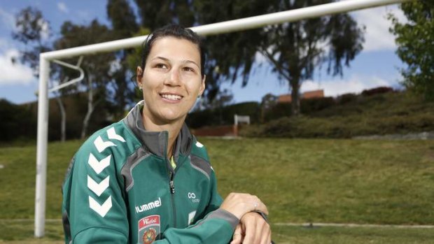 New Canberra United signing Holly Houston.