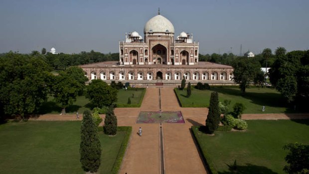 Humayun's Tomb, one of New Delhi's most famous monuments, inspired the Taj Mahal.