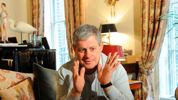 A spoonful of sugar ... British super-producer Cameron MacKintosh in his London office.