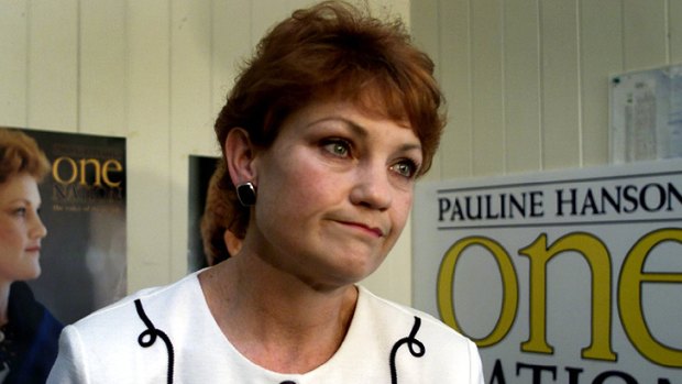 Pauline Hanson, then One Nation leader, pictured in 2001.