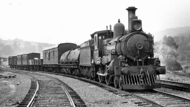 The last train over the line in the Captains Flat yard in 1969.