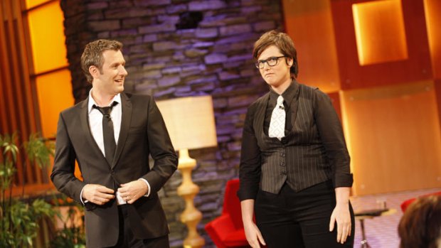 Adam Hills and Hannah Gadsby: toughened in the furnace of stand-up.