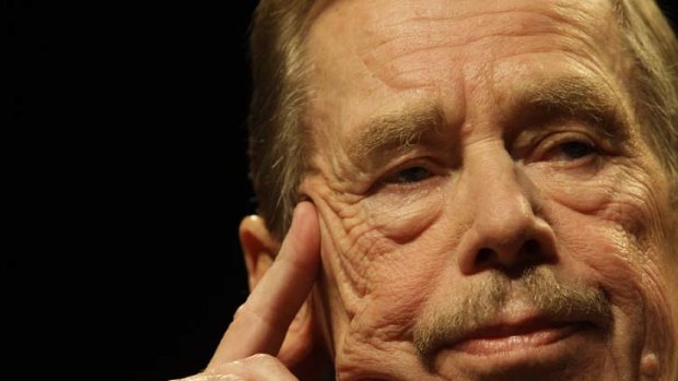 Havel on the 20th anniversary of the revolution in 2009.