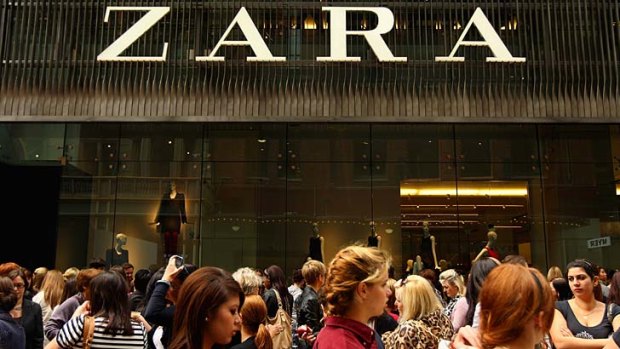 Fast fashion:  The Zara clothing chain.