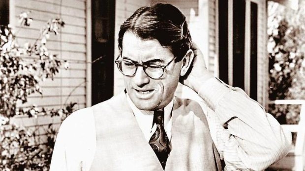 Gregory Peck as Atticus Finch.