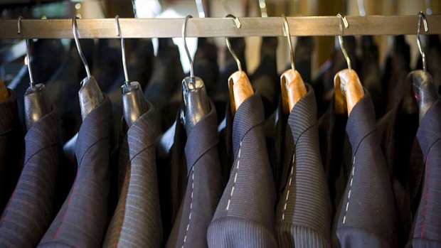 A good match ... a work wardrobe must suit the employee's industry and status.