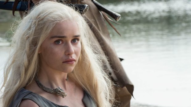 Emilia Clarke as Daenerys Targaryen in 