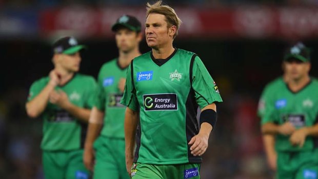 Fly-by: Shane Warne is back to play in Brisbane.