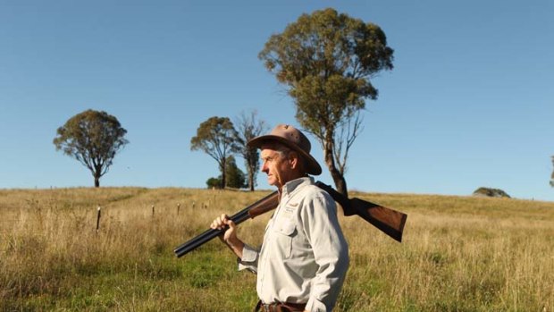 ''The fox takes a lot of lambs'' &#8230; Edward Hoogenboom takes a break from clearing land of feral animals.