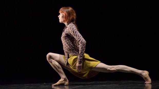Sylvie Guillem in the solo dance work, Bye, by Mats Ek. 
