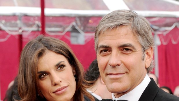 All daddy, no sugar? ... George Clooney and Elisabetta Canalis.