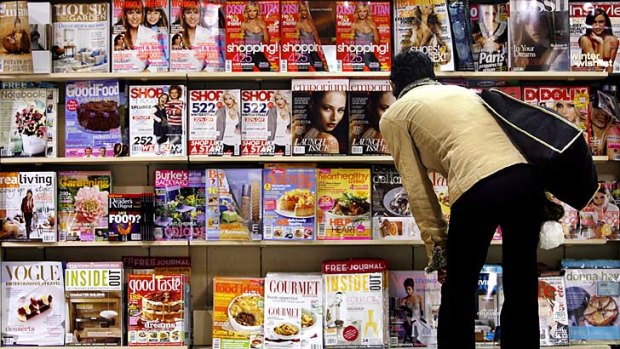 Covered: Magazines fill news-stands, but many are returned unsold.