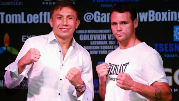 Gennady Golovkina and Daniel Geale are ready to punch up a storm.