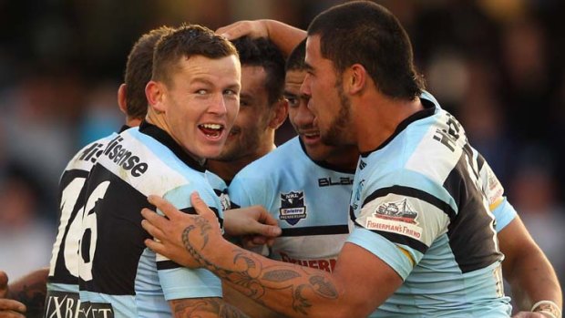 True Blue &#8230; Todd Carney has been in great form for the Sharks this year.