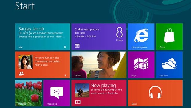 Brave new world ... Windows 8.