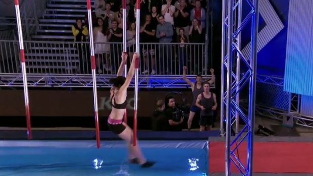 Andrea's time on the Australian Ninja Warrior was cut short after her foot touched the water towards the end of the course. 