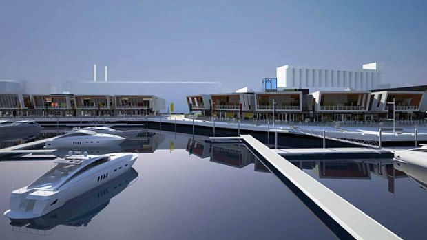 Money-spinner &#8230; an artist's impression of the proposed marina.