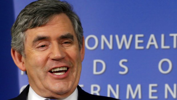 Gordon Brown: ''We need a political push.''