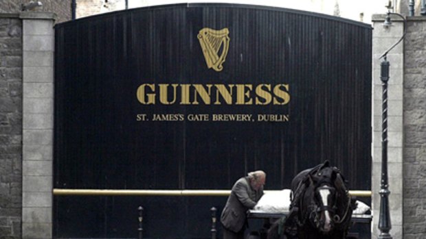 St James's Gate Brewery in Dublin, the home of Guinness.