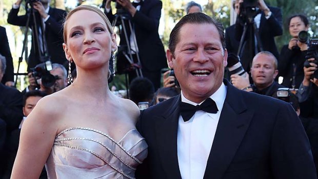 Happier days: Uma Thurman and Arpad Busson attends the 'Zulu' Premiere and Closing Ceremony during the 66th Annual Cannes Film Festival at the Palais des Festival on May 26, 2013 in Cannes, France.