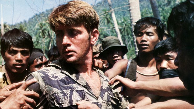 Martin Sheen, in a scene from Apocalypse Now (1979).