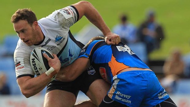 Colin Best's second half try was crucial to Sharks victory.