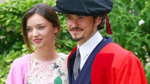 Expecting their first child ... Miranda Kerr and Orlando Bloom