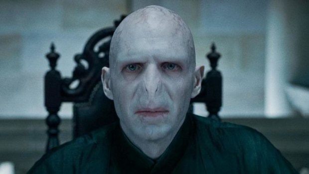 Ralph Fiennes as Lord Voldemort in Harry Potter and the Deathly Hallows.