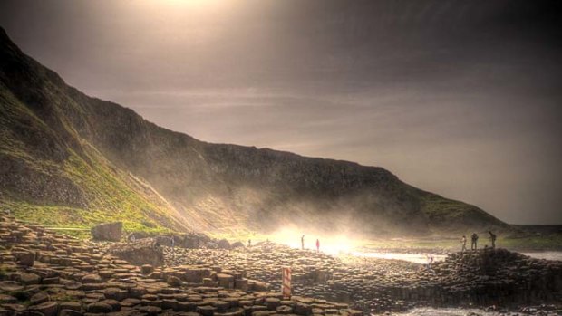 Ulster warriors ... the Giant's Causeway is the coast's main attraction.