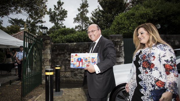 Senator Arthur Sinodinos and wife Elizabeth. 