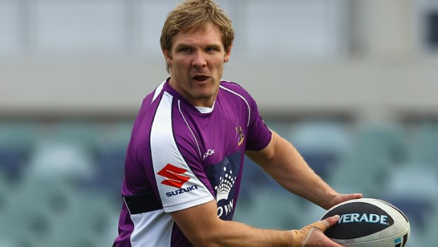 Uncertain future: Todd Lowrie hopes to extend his contract with the Melbourne Storm.
