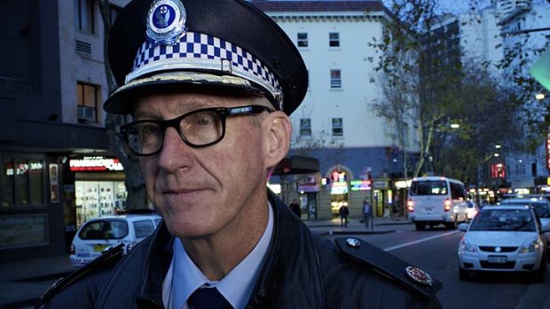 NSW Police Assistant Commissioner  Mark Murdoch on the strip at Kings Cross in a file picture.