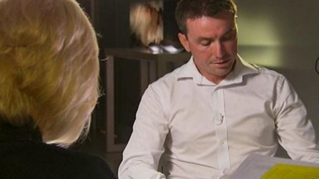 Emotional: James Ashby on <i>60 Minutes</i>.