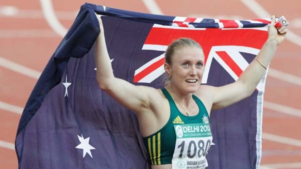 Fool's gold ... Sally Pearson won gold in the 100m hurdles, but her time wouldn't have been enough for a place on the podium at the Beijing Olympics.