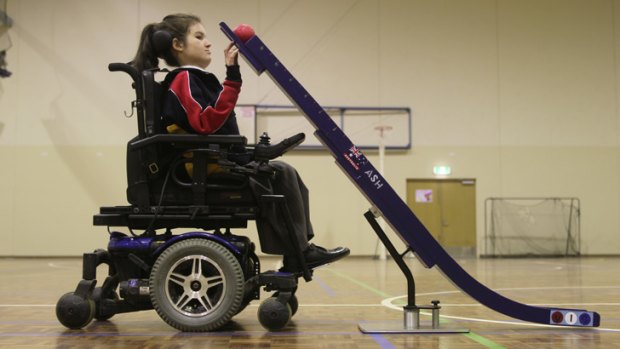 Breaking down barriers: Ashleigh Jamieson has won gold medals for boccia this year.