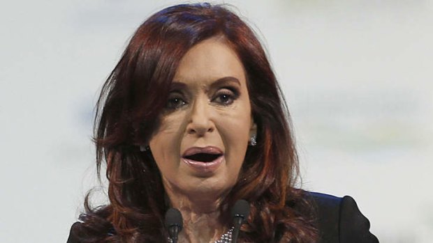 Cristina Kirchner ... accused of being worse than her "cross-eyed" husband.