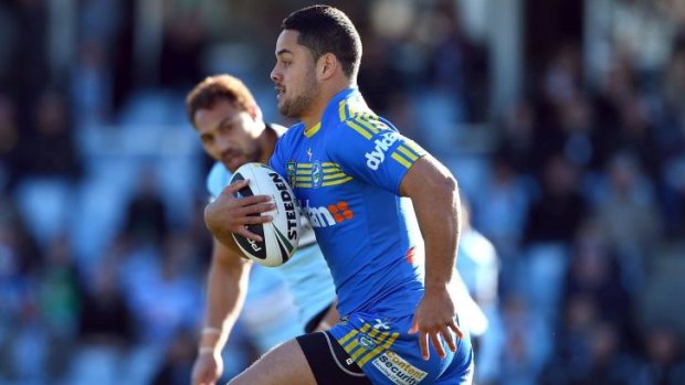 Individual brilliance: Jarryd Hayne was again the catalyst as Parramatta recorded a 32-12 win over the Sharks.