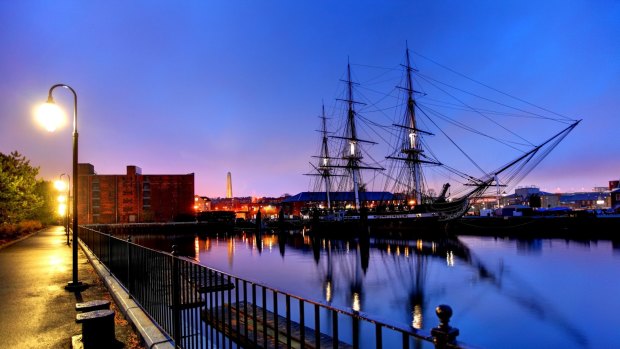 USS Constitution is a wooden-hulled, three-masted heavy frigate of the United States Navy. She is the world's oldest commissioned naval vessel afloat.