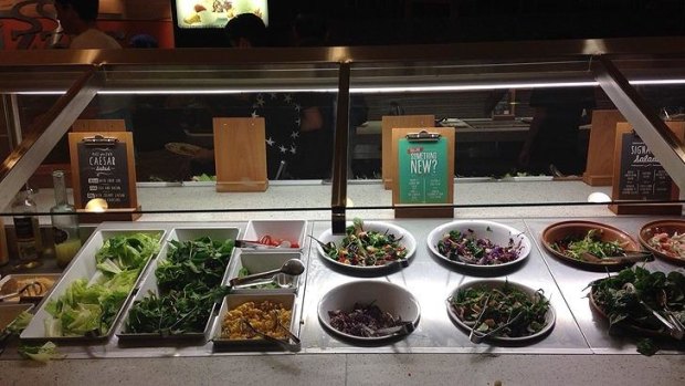The salad bar has spruced up over the years.