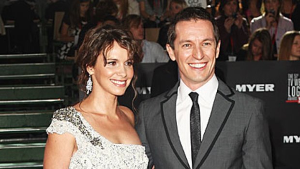 Rove McManus, pictured with wife Tasma Walton, will return to television later this year.